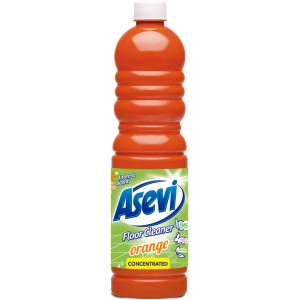 Asevi Floor Cleaner Concentrated - 1L - Orange Naranja - 1 Case - 12 Units